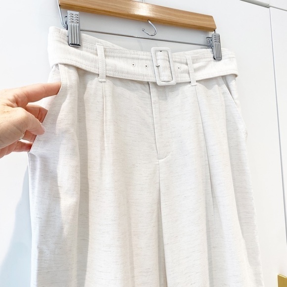 BNWOT Club Monaco Ayto belted pant in natural - Picture 6 of 14